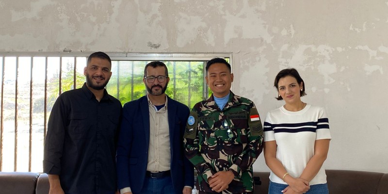 زيارة وفد من الكتيبة الإندونيسية إلى بلدية بستيات