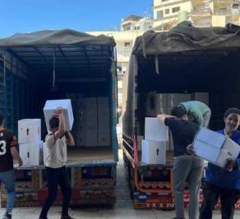 اتحاد بلديات الشقيف - النبطية يواصل توزيع الخبز ويستلم مساعدات من الصليب الأحمر