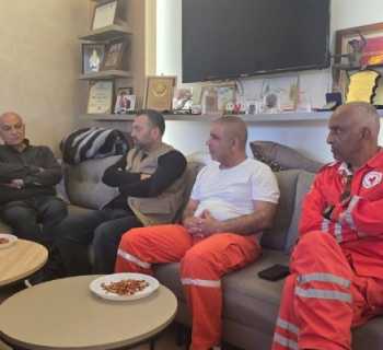 جولة تفقدية لمركز الصليب الأحمر في صور بعد الاستهداف: التأكد من سلامة الطواقم العاملة ومعاينة الأضرار