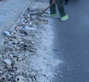 بلدية الغبيري تواصل رفع الركام وتأهيل الطرقات في حارة حريك وطريق المطار