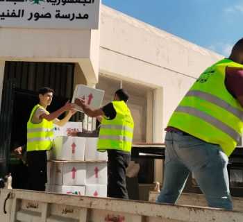 اتحاد بلديات قضاء صور يتسلّم مساعدات إنسانية من 
