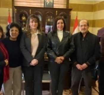 وفد الحزب القومي السوري يجول على بلديات ومراكز إيواء لبحث أوضاع 