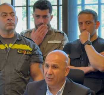 بلدة عيات تستقبل رئيس الدفاع المدني ورئيس اتحاد بلديات الجومة في مركز الدفاع المدني