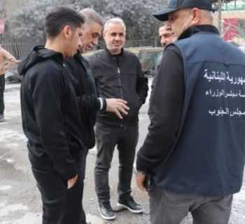 مجلس الجنوب وبلدية صور يباشران رفع الأنقاض وفتح طريق شارع 