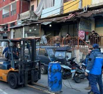 شرطة بلدية الغبيري تواصل حملة لإزالة المخالفات والتعديات