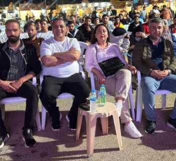 رئيس اتحاد بلديات الجومة يستقبل رئيس اتحاد بلديات كمبرلاند الأسترالية في مهرجان شاشة المونديال