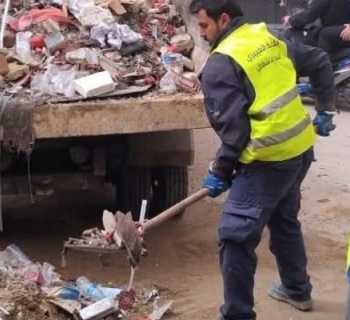 بلدية الغبيري تواصل إزالة الركام في بئر حسن… وإعادة فتح الطريق أمام المواطنين