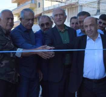 بلدية الغازية تفتتح طريق آل جوني بعد تأهيلها وتعبيدها