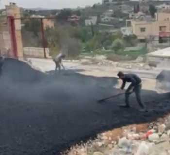 بلدية الحلوسية تُنهي المرحلة الثانية من أعمال التزفيت ضمن مشروع شبكة مياه الخدمة