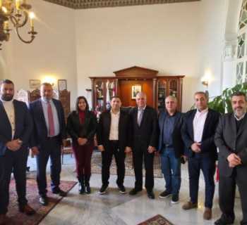 وفد اتحاد بلديات الغرب الأعلى والشحار يلتقي محافظ جبل لبنان لمناقشة شؤون إنمائية وبلدية