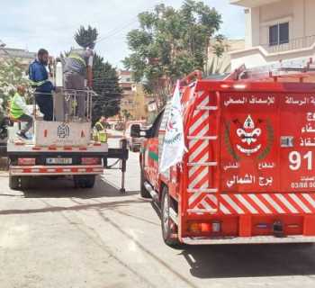 بلدية برج الشمالي تعلن إصلاح العطل الكهربائي وعودة التغذية