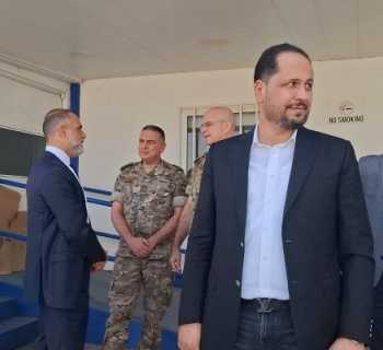 رئيس بلدية مجدل عنجر يستقبل وزير الأشغال وسفراء أوروبيين في المصنع