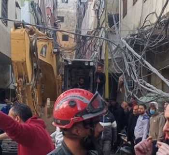 بلدية الشويفات تواصل رفع الأنقاض ومتابعة تداعيات العدوان الإسرائيلي