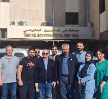 اتحاد بلديات القلعة يتفقد مستشفى تبنين الحكومي ومركز الصليب الأحمر ويشيد بصمود الكوادر الطبية