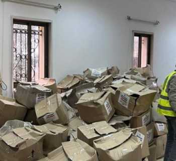 بلدية الطيبة توزع حصصاً غذائية شاملة على الأهالي المقيمين