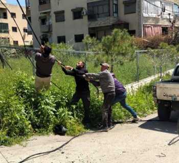 بلدية مدينة النبطية تعلن استئناف أعمالها وصيانة شبكة الكهرباء لإعادة الخدمات