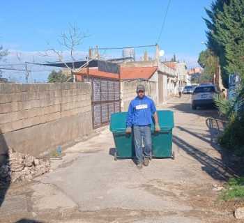 بلدية النبطية الفوقا تباشر بالمرحلة الأولى من مشروع فرز النفايات المنزلية