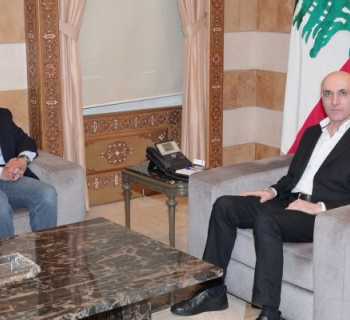 وزير الداخلية يستقبل عضو مجلس بلدية بيروت محمد بالوظة ويبحث الشؤون الإنمائية