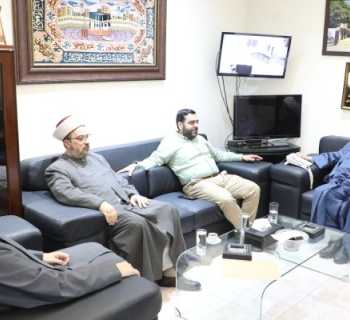 رئيس بلدية الغبيري يلتقي رئيس الهيئة الإدارية في تجمع العلماء المسلمين ويتناول الشؤون البلدية والإنمائية