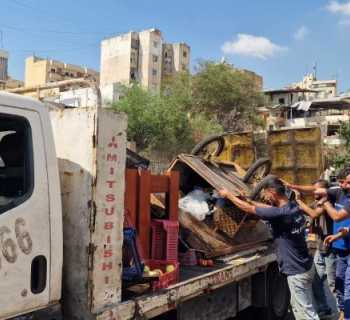 شرطة اتحاد بلديات الضاحية الجنوبية تزيل مخالفات وتعديات على الأملاك العامة