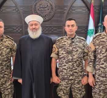 مدير أمن الدولة الإقليمي في عكار يزور بلدية حلبا مهنئًا بعيد الأضحى