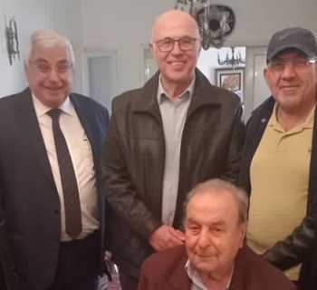 النائب علي عمار يرافق وفد بلدية برج البراجنة في زيارة للرئيس الأسبق المحامي فؤاد بهيج الحركة