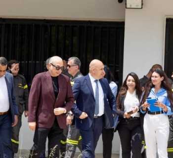 اتحاد بلديات المنية يستقبل مدير عام الدفاع المدني ووفدًا من UNDP في مبنى الدفاع المدني الجديد