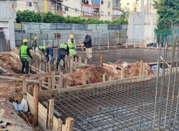 بلدية برج حمود تستكمل إنشاء المركز الإجتماعي على أرض مرآب الملعب البلدي