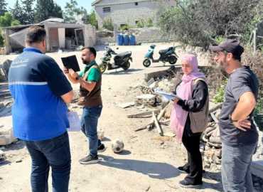 بلدية طورا: بدء الكشف على المنازل المهدمة كلياً ضمن أعمال المسح والتقييم