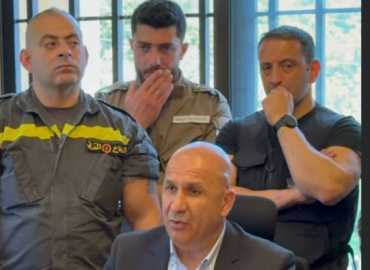 بلدة عيات تستقبل رئيس الدفاع المدني ورئيس اتحاد بلديات الجومة في مركز الدفاع المدني