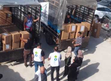 بلدية زبقين تواكب توزيع حصص غذائية ومواد تنظيف بالتعاون مع منظمة «العمل ضد الجوع»