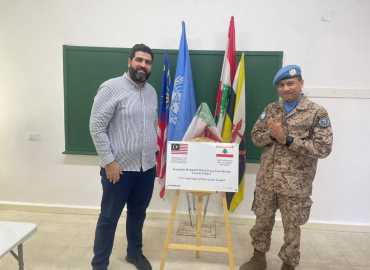 بلدية قلاويه تفتتح قاعة المحاضرات بعد إعادة تأهيلها بتمويل من الكتيبة الماليزية في اليونيفيل