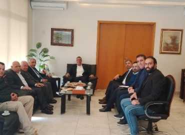 وزير الزراعة يستقبل وفد اتحاد بلديات العرقوب لبحث دعم الزراعة والصمود في المنطقة