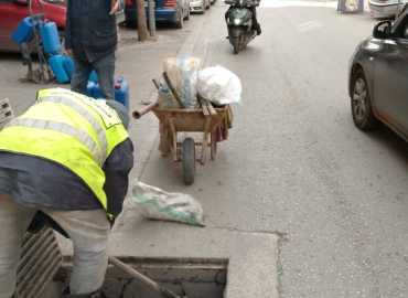 قسم الأشغال في بلدية برج البراجنة يواصل تحسين البنية التحتية