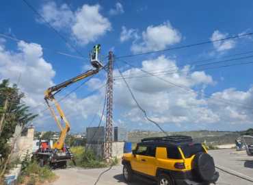 بلدية معروب: صيانة مستمرة لشبكة الكهرباء وتشغيل خط التوتر لتغذية محطة المياه