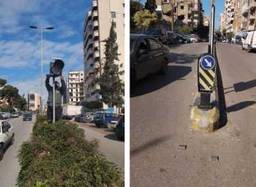 بلدية الغبيري تستكمل صيانة وتركيب اللوحات الإرشادية وإشارات السير