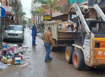 بلديّة برج البراجنة تواصل رفع النفايات بالتعاون مع شركة 