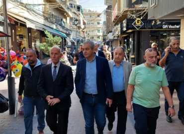 جولة تفقدية مشتركة لرئيس بلدية صيدا ورئيس جمعية التجار على السوق التجاري