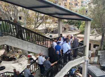 بالصور: بلدية الغبيري تدشّن جسر مشاة جديد على جادة الإمام الخميني