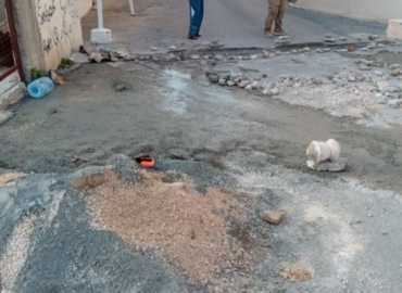 بلدية جويا تباشر معالجة الحفر العميقة في الطرقات 