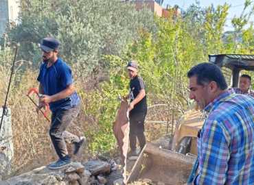 بلدية جبشيت تنفذ حملة نظافة في أحياء البلدة