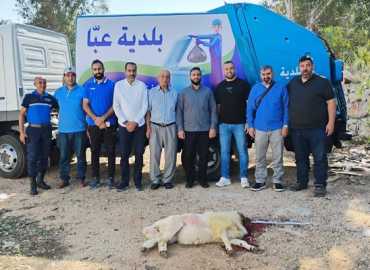 بلدية عبا تستلم آلية جديدة لجمع النفايات كهبة من أبناء البلدة