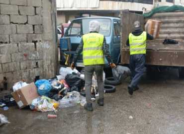 بلدية برج البراجنة تواصل حملات النظافة وإزالة النفايات في عدد من الشوارع