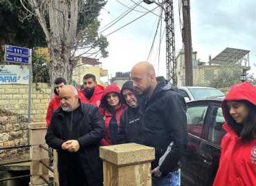 لجنة الصحة في بلدية العبادية تجري زيارة تفقدية لمصادر المياه في البلدة