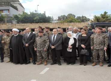 بلدية صيدا تشارك في مراسم وداع شهداء أمن الدولة وتؤكد دعمها لعائلاتهم