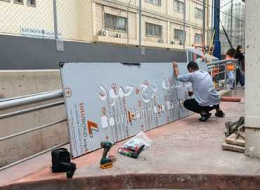 بلدية برج حمود تواصل أعمال إعادة تأهيل الملاعب الرياضية