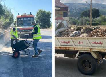 حملات نظافة وتعشيب في قرى جبل الريحان: تعاون الاتحاد والبلديات