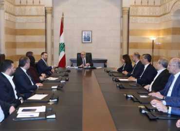 رئيس الحكومة يبحث مع وفد من الحزب التقدمي الاشتراكي ملف النازحين وأوضاع جبل لبنان