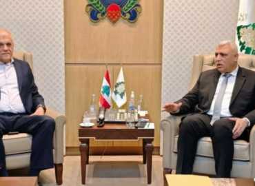 وفد من بلدية عين إبل يبحث شؤون الأهالي مع المدير العام للأمن العام اللواء حسن شقير