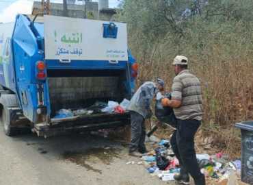 بلدية عبّا تواصل إزالة النفايات وتدعو إلى الالتزام بإرشادات النظافة العامة